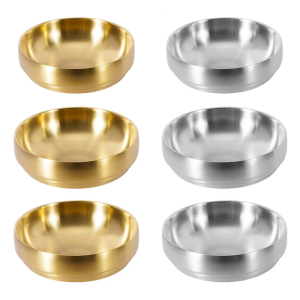 Stainless Steel Salad Bowl With Heat Resistant Design For Hot Soup Noodles And Family Meals Gold Finish Kitchenware