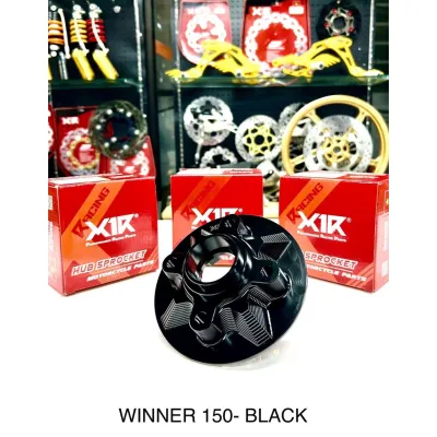 Cùi đĩa CNC X1R màu đen: Exciter Winner Sonic Wave Sirius Raider fi satria