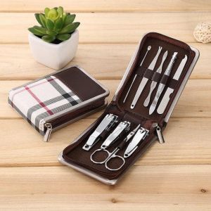 Manicure Pedicure Set Isi 9 Pcs (peralatan gunting kuku)