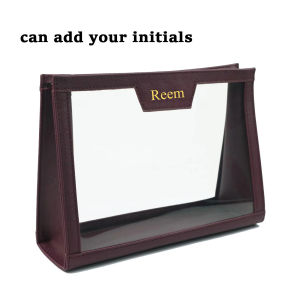 Chữ cái có thể tùy chỉnh Túi mỹ phẩm PVC không thấm nước cho phụ nữ Túi đựng đồ trang điểm trong suốt trong suốt Túi đựng mỹ phẩm cho phụ nữ2026
