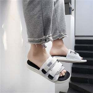 แฟชั่นชายและหญิงคู่รองเท้าแตะลำลองฤดูร้อนเวอร์ชั่นเกาหลีรองเท้าแตะกันลื่น