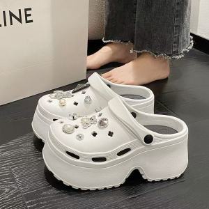 [Free Shipping] Cute Non-Slip EVA High-Heeled Sandals With A 8.0 Design Perfect For Women A New Summer Style With A Thick Platform Sole Ideal For The Beach