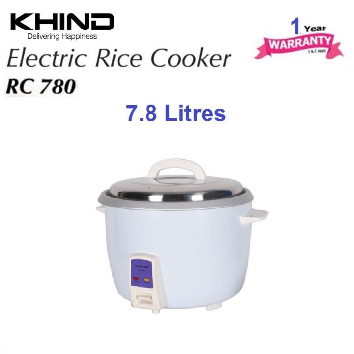 Khind Rice Cooker RC780 (7.8L) Lazada