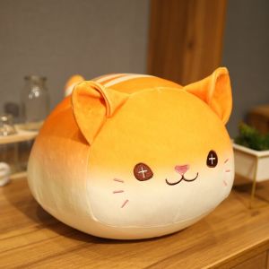 JOJO CASTLE 30/40cm Cute Soft Fat Cat Plush Pillow Cushion Kawaii Cat Animal Stuffed Plush Toys for Kids Doll Sleep Pillow Children Gift Stuff Toys for Girl