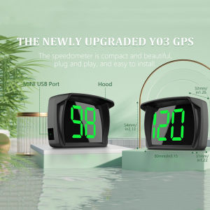 Speedometer GPS Mobil Dengan Tampilan HUD Headup KM/H MPH Huruf Besar LED Untuk Mobil dan Motor