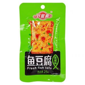 好鱼道-鱼豆腐-香辣味/烧烤味/卤香味/藤椒味 25克 YOHOSIYO-Fish Tofu-Spicy Flavor/BBQ Flavor/Braised Flavor/Green Peppercorn Flavor 25G