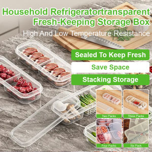 Sealed transparent foodgrade plastic compartment freezer box for household refrigerator