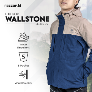 BISA COD/ BAYAR DITEMPAT Jaket Outdoor Hiking Gunung Waterproof Pria Hikemore Wallstone