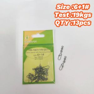 Swivel Pancing dengan Snap Berkualiti Tinggi High Strength Crane Swivel with Snap – Ichiban Fishing Accessories