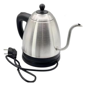 Stainless Steel Construction Professional Electric Water Kettle Ergonomic Handle 1.2L Capacity Coffee Maker Machine
