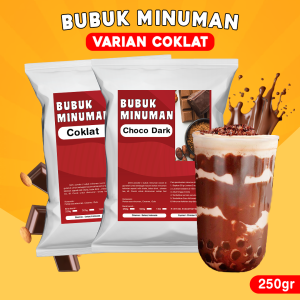 BUBUK MINUMAN RASA 250gr / SERBUK MINUMAN COKLAT / BUBUK MINUMAN KEKINIAN / BUBUK MINUMAN PREMIUM