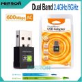 Mini USB WiFi Transmitter Receiver 802.11AC 600Mbps Chipset RTL8811CU Dual Band 2.4GHz dan 5GHz. 