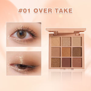 SANIYE 【BPOM】9 Warna Eyeshadow Palette Nude Glitter Waterproof Eye Shadow Eye Makeup E0924