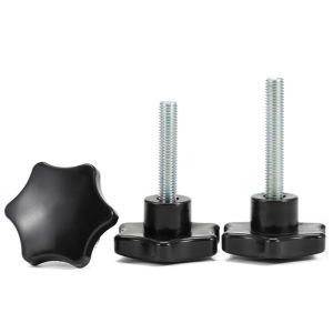 M4 M5 M6 M8 Star Shape Thread Clamping Handle Bolt Bakelite Hand Knob Tightening Screw Industry Equipment Plastic Steel