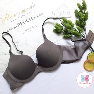 Áo ngực su không gọng cài 3 mút vừa dây lưng lưới - ANS26