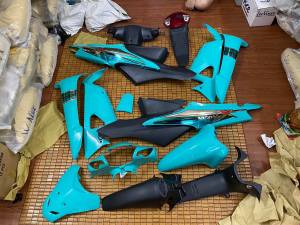 Bộ vỏ nhựa xe máy Wave A/Rs/S 100 hàng Việt Nam loại 1 màu Ngọc Bích