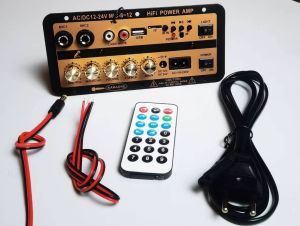 Papan Amplifier D50 Dengan Audio Optik BT AMP USB Radio FM Radio TF Player Hitam Untuk Mobil Rumah