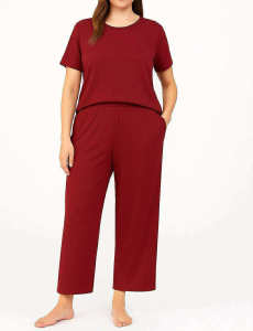 Carmi Plus Size Terno Womenswear tshirt + Pants fit up to XxL