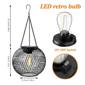 Solar Outdoor Lights Upgraded Hanging Solar Lights Waterproof Outdoor Lights Decorative Lights Suitable for Garden Court