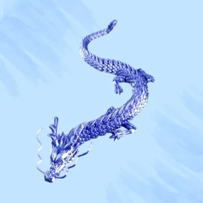 [Meow.Sensei]3d Print Joint Dragon Three d Chinese Dragon Model Full Body Movable Dragon Childrens Toy Landscaping Decoration Ornaments