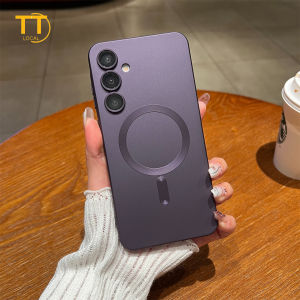 Tri-Town Matte Magnetic Phone Case for Samsung A37 A57 A56 A55 A16 A05S A06 A15 A35 A54 A26 A36 A07 A17 S24 S25 S26 Lens Protector Shockproof Phone Cover