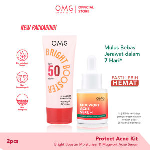 OMG Oh My Glow PAKET 5in1 | 4in1 Super Glow Kit Skincare Perawatan Wajah Kulit Glowing