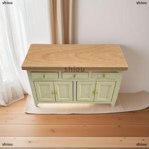 [COD] shiou 1 cái tủ nhà búp bê quy mô 1 12 phòng khách thu nhỏ Nhà búp bê Bạch Dương Tủ lưu trữ mô phỏng Phụ kiện tự làm