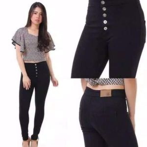 Jumbo Highwaist Kancing 5 / HW Button 5 kancing Jeans Big Size 27-38