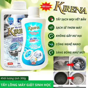 Tẩy Lồng KIRENA Tẩy Lồng Máy Giặt 300g Vệ Sinh Nhanh Nấm Mốc Chất Cặn Mảng Bám An Toàn Phù Hợp Mọi Loại Máy Tặng Viên Tẩy