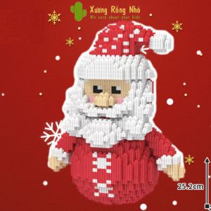 Mô Hình Đồ Chơi Lắp Ráp Ông Già Noel 25cm Xương Rồng Nhỏ