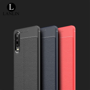 LANLIN For Huawei P30 Pro Huawei P30 Phone Case Luxury Ultra Slim Leather Pattern Soft TPU Rubber Phone Case Shockproof Protective Bumper Casing Back Cover For Huawei P30 Pro Case
