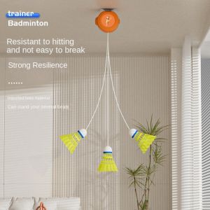 PENTU 1 Set การเด้งกลับ เทรนเนอร์แบดมินตัน สปิน การฝึกประกอบ แบดมินตันฝึกด้วยตนเอง อุปกรณ์ฝึกแบดมินตัน การตีลูกบอล ลูกขนไก่ฝึกด้วยตนเอง สำหรับเด็กและผู้ใหญ่