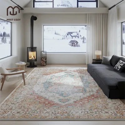 MEET COZY พรมปูพื้นห้อง กำน้ำ carpet นุ่ม พรม ผ้าแคชเมียร์เทียม#1 DN-Ella