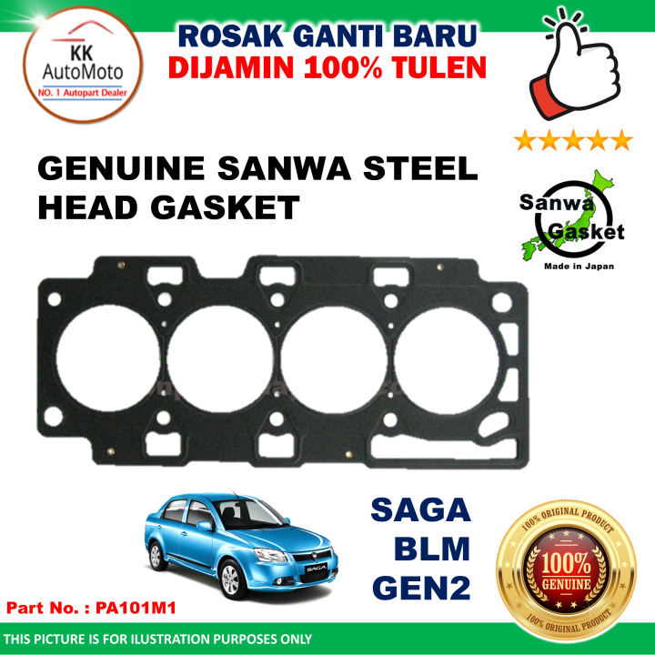 SANWA - Proton Saga BLM Gen 2 - Cylinder Head Gasket - Steel - PA101M1