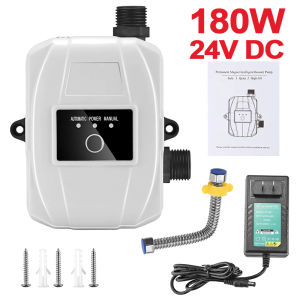 Water Booster Pump Heavy Duty 220W 24V Dc Automatic Switch Home Shower Washing Machine Tank 1 hp Booster Pump Water Pressure For Water Heater For Home 12V Volts Portable Set