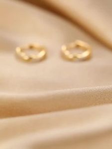 Rhinestone Earrings 925 Sterling Silver Delicate Twist For Women Girls Circle Hoop Earrings Super Cool Elegant Fashion Jewelry Temperament Earrings NCL