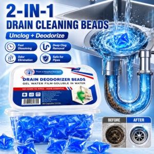 Drain Cleaning Gel Balls Multipurpose Powerful Clog Remover Fast Acting Slow Release Pipe Cleaner Kitchen Sink Bathroom Drain Deodorizer