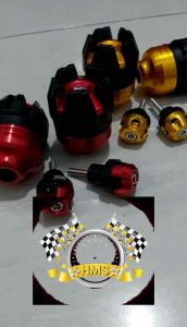 [PAKET MURAH] JALU AS RODA CNC DEPAN PLUS JALU SPAKBOR FULL CNC JALU AS MODEL BUAH NAGA PLUS BAUT SPAKBOR UNIVERSAL COCOK UNTUK SEMUA MOTOR AEROX NMAX LEXI PCX VARIO BEAT MIO DLL