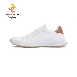 John Carter Athens Sepatu Sneakers Putih Pria Kulit Sintetis