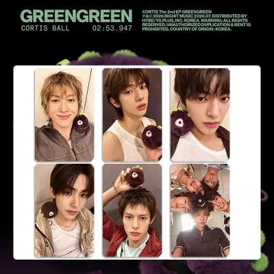 Thẻ Mini CORTIS GREENGREEN Idol Kpop Thẻ Pop-up Bưu thiếp Thẻ sưu tầm