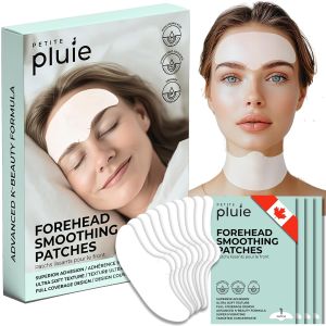Advanced Forehead Wrinkle Patches Overnight - Anti Wrinkle Patches with Collagen Peptides Vitamin E - Strong Adhesion with Full Coverage for Forehead Wrinkles & 11 Lines Made in Korea 10 Count