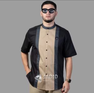 Baju koko lengan pendek motif terbaru toyobo premium