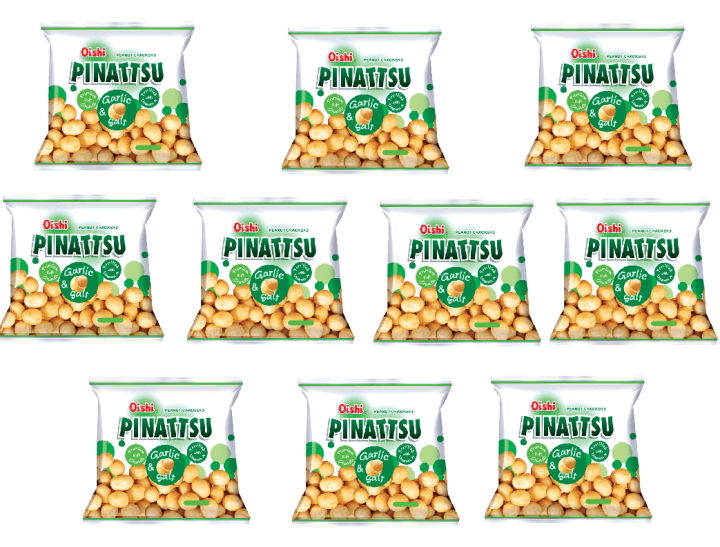 Pinattsu Peanut Cracker Garlic And Salt 32g Pack Of 10 Lazada Ph