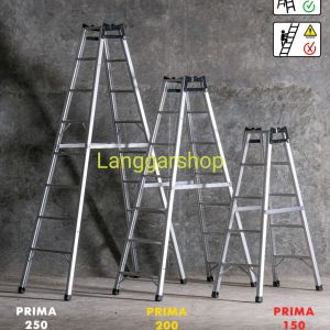 TANGGA LIPAT ALUMUNIUM ori produk bina karya KOKOH ANTI KARAT