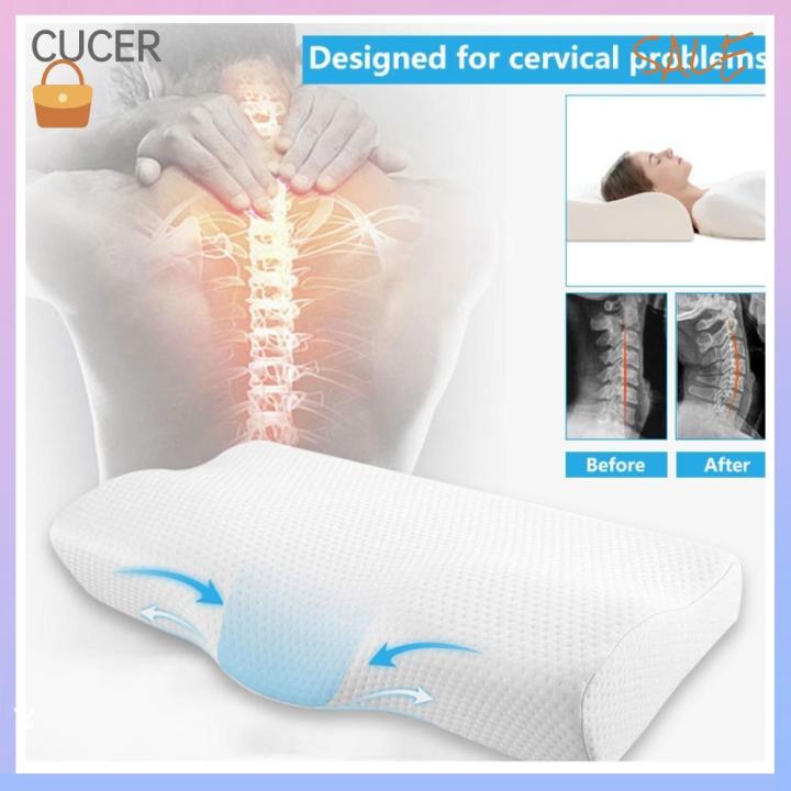 CBT Butterfly Shaped Relaxing Sleep Pillow Orthopaedic Cervical Neck Back Support Orthopedic