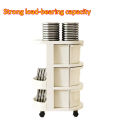 Trolley Cart Multi-layer storage rack With Drawer Space Saver Shelf  Bedroom Organizer Trolley. 