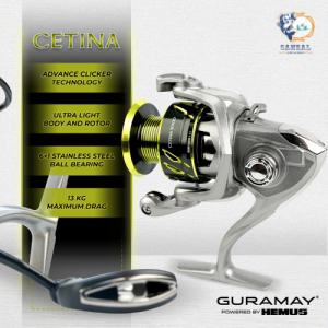 Reel Pancing Power Handle Hemus Guramay Cetina 1000-3000 6+1 ball bearings