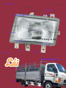 Đèn pha xe lắp cho huyndai mighty 2 hàng mặt kính tăng sáng chống mờ pha theo xe đèn pha xe ô tô