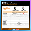 FORA 6 CONNECT - Alat Cek 6in1 Gula Darah + Kolesterol + Asam Urat + B-Keton + Hemoglobin + Hematokrit | Buatan SWISS | Connect Smartphone LED Backlight Metode Terbaru | Multi-Functional Monitoring System with BLUETOOTH. 