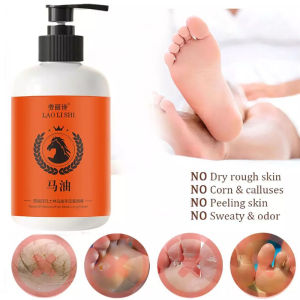 Krim Tangan dan Kaki Pecah-Pecah Horse oil Foot Hand Cream 300g Perbaikan Anti Kering Perawatan Tumit Kaki